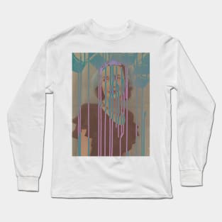 Dripping Paint - Surreal/Collage Art Long Sleeve T-Shirt